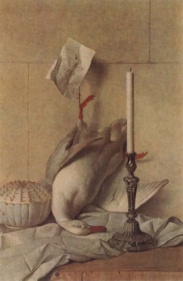 Still Life with White Duck